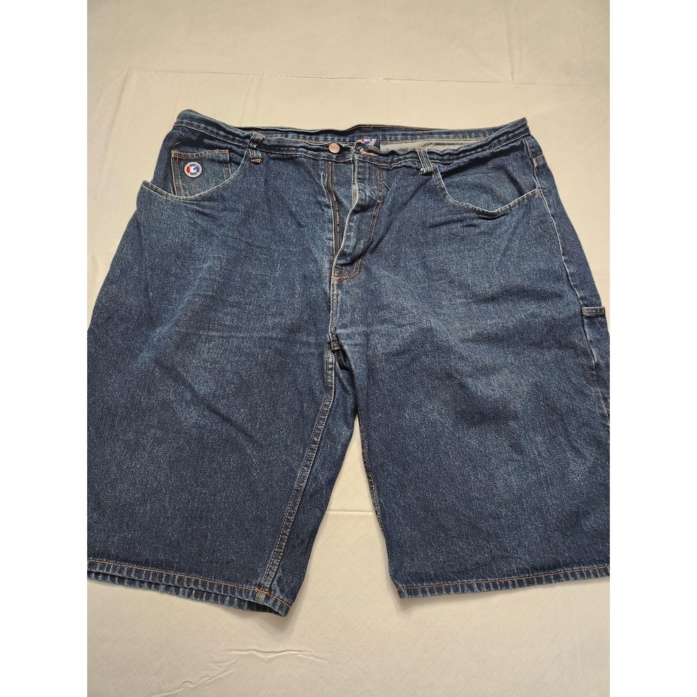 Vintage G-Unit Shorts Mens 42 Blue Denim Carpenter Baggy Y2K Hip Hop Jeans 00s‎